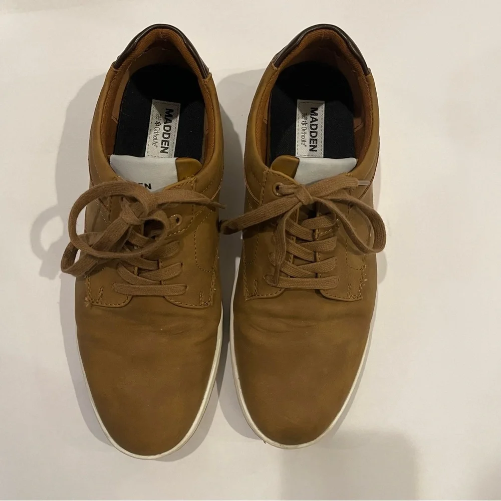 Madden Men's‎ Brown Low-Top Casual Sneakers Size 9 Ortholite Insoles